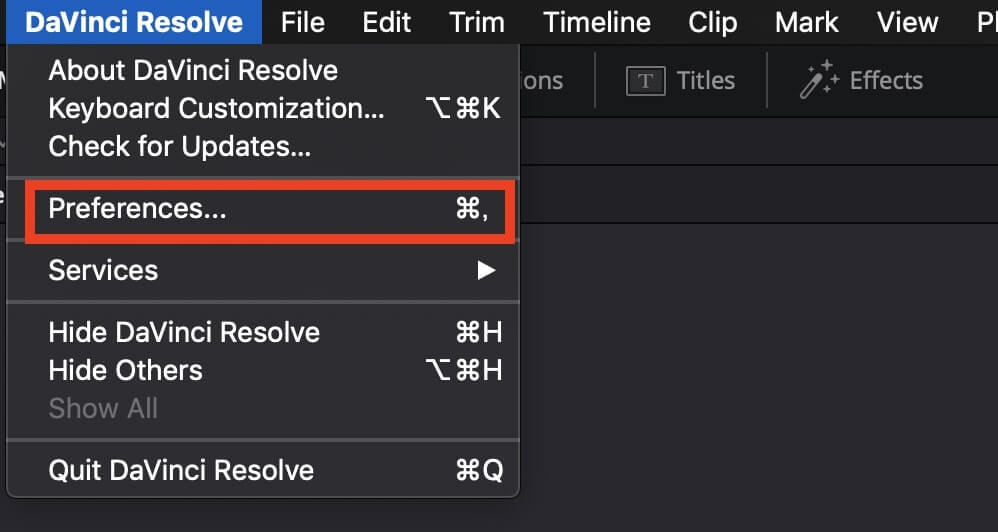 how to undo in davinci resolve